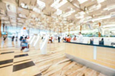 Soyut bulanıklık ve ufuk changi Havaalanı terminal iç