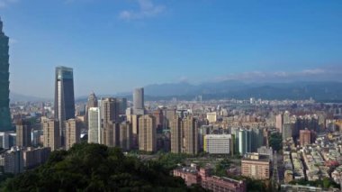 Modern megalopolis Asya şehrinin manzaralı görüntüleri