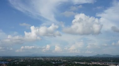 Modern megalopolis Asya şehrinin manzaralı görüntüleri