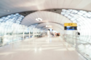 Soyut bulanıklık ve ufuk Havaalanı terminal iç