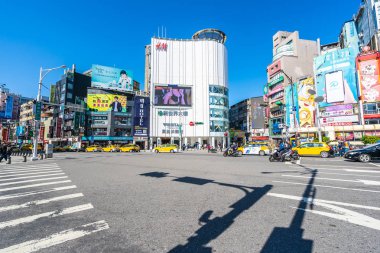 Taipei, Tayvan 30 Kasım 2018: Ximending piyasasıdır popula