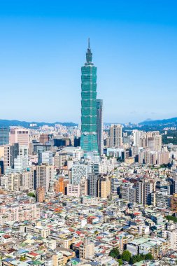 Taipei şehrinin güzel mimarisi