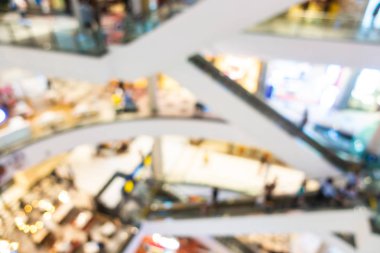 Soyut bulanıklık ve ufuk alışveriş ve perakende iç