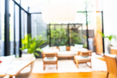 Soyut bulanıklık ve defodaklı kahve dükkanı ve büfe restoran