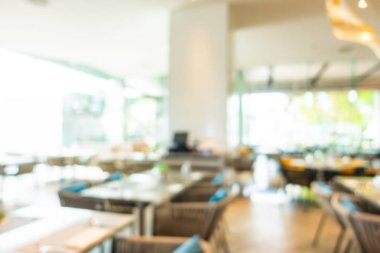 Soyut bulanıklık ve defocused açık büfe restoran ve kahve dükkanı CA