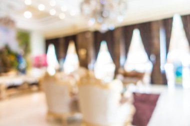Soyut bulanıklık ve ufuk otel ve lobi iç