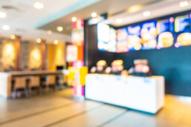 Soyut bulanıklaştırma ve hızlı yemek restoran ve kahve dükkanı c