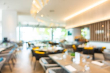 Soyut bulanıklık ve defocused açık büfe restoran ve kahve dükkanı CA