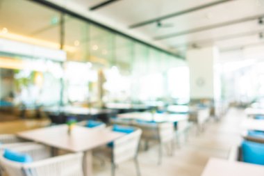 Soyut bulanıklık ve defocused açık büfe restoran ve kahve dükkanı CA