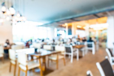 Soyut bulanıklık ve defocused açık büfe restoran ve kahve dükkanı CA