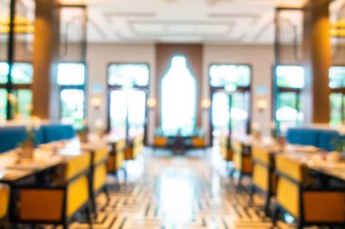 Soyut bulanıklık ve defocused açık büfe restoran ve kahve dükkanı CA