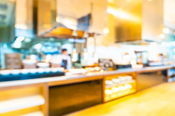 Abstract blur and defocused buffet restaurant and coffee shop ca — Stock Photo, Image