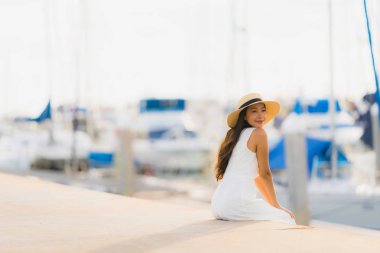 Relax asian eğlence genç gülümsemek güzel kadın mutlu portre