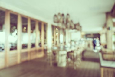Soyut bulanıklık ve bulanık kahve dükkanı Cafe ve restoran interi
