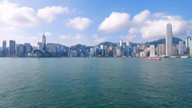 Modern megalopolis Asya şehrinin manzaralı görüntüleri