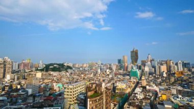 Modern megalopolis Asya şehrinin manzaralı görüntüleri