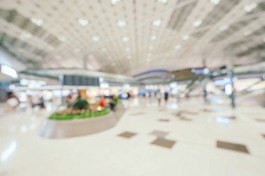 Soyut bulanıklık ve ufuk Havaalanı terminal iç