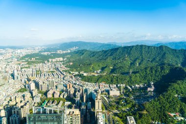 Taipei şehrinin güzel mimarisi