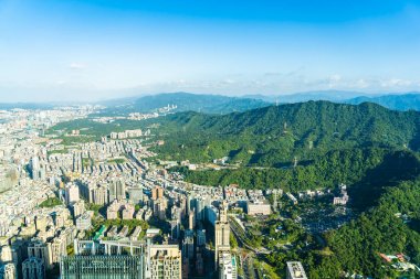 Taipei şehrinin güzel mimarisi