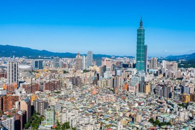 Taipei şehrinin güzel mimarisi