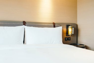 Beyaz rahat yastık Yatak Dekorasyon