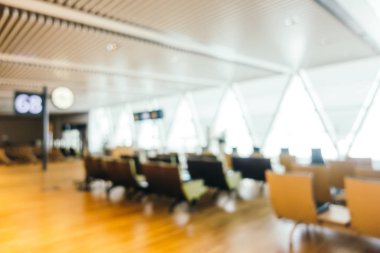Soyut bulanıklık ve Havaalanı terminal yolcu için trans defocused