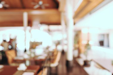Soyut bulanıklık ve defocused açık büfe restoran ve kahve dükkanı CA