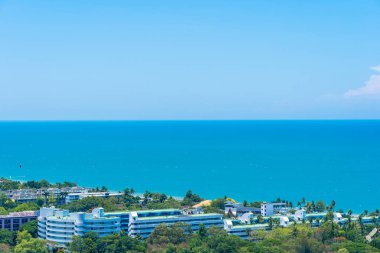 Güzel açık hava manzara ve hua hin şehir manzarası