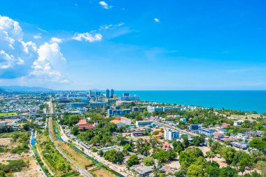 Güzel açık hava manzara ve hua hin şehir manzarası