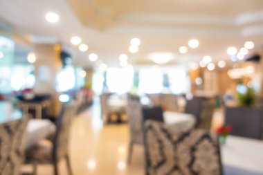 Soyut bulanıklık ve defocused açık büfe restoran ve kahve dükkanı CA