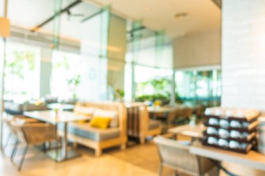Soyut bulanıklık ve defocused açık büfe restoran ve kahve dükkanı CA