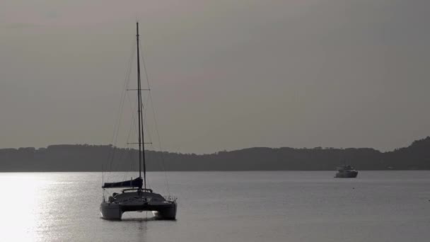 Lugna Bilder Vackra Vågiga Havet — Stockvideo