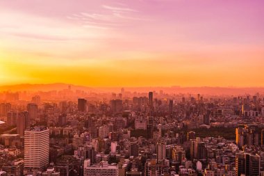 Taipei şehrinin güzel mimarisi
