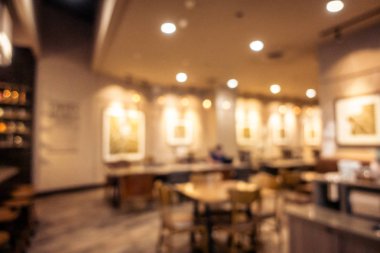 soyut bulanık kahve dükkanı iç mimarisi