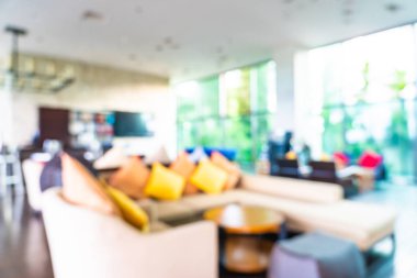 Soyut bulanıklık ve ufuk otel ve lobi iç