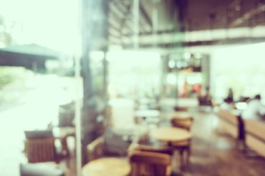 Soyut bulanıklık ve defocused açık büfe restoran ve kahve dükkanı CA