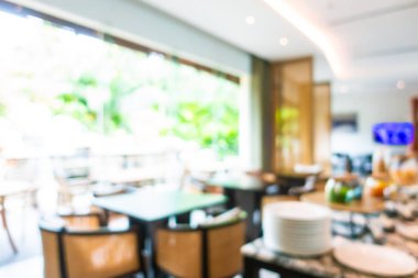 Soyut bulanıklık ve defocused açık büfe restoran ve kahve dükkanı CA