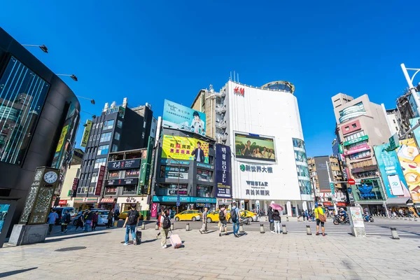 Taipei, Taiwan 30 November 2018: Ximending marknad är popu — Stockfoto