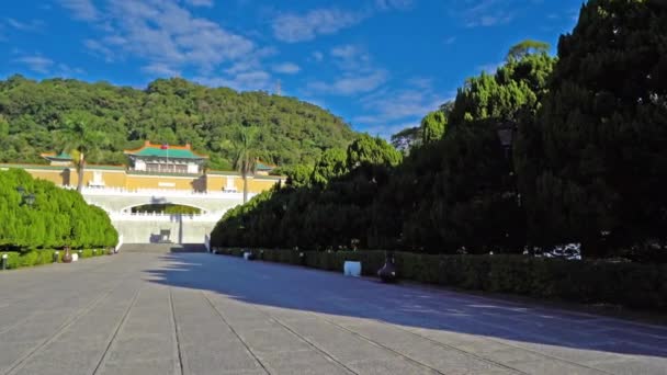 Riprese Panoramiche Dell Antico Arco Palazzo Cinese — Video Stock