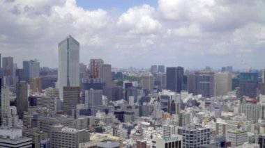 Modern megalopolis Asya şehrinin manzaralı görüntüleri