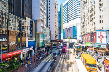 Hong kong, Çin - 15 Eylül, 2018: güzel mimari ve bui