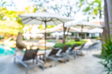 Soyut bulanıklık ve defokus açık yüzme havuzu