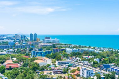 Güzel açık hava manzara ve hua hin şehir manzarası