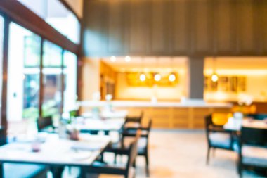 Soyut bulanıklık ve defocused açık büfe restoran ve kahve dükkanı CA