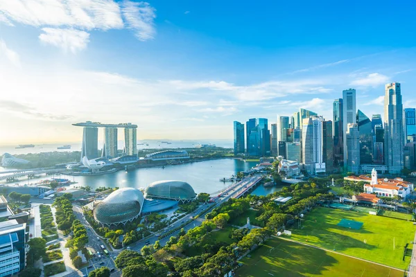 Singapur dış cityscape bina güzel mimari — Stok fotoğraf