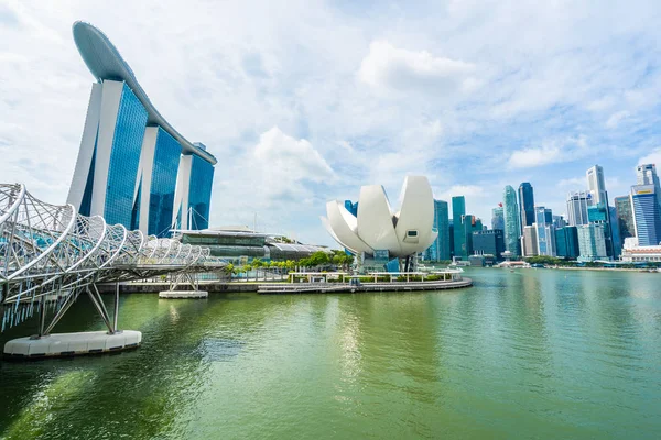 Singapur, 21 Ocak 2019: skyscra bina güzel mimari — Stok fotoğraf