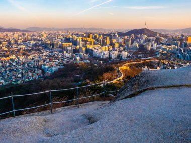 Bina Cityscape Seoul City güzel mimari