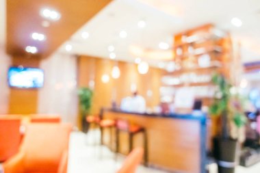 Soyut bulanıklık ve ufuk otel ve lobi iç