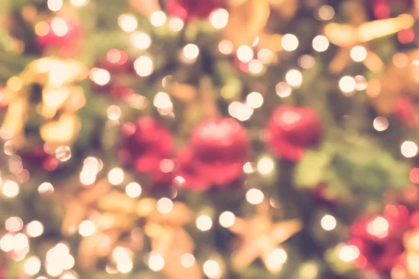 抽象的なぼかしと多重ボケ クリスマス ライト — ストック写真