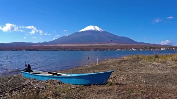 Vyhlídkové Záběry Nádherné Hory Fuji Japonsko — Stock video